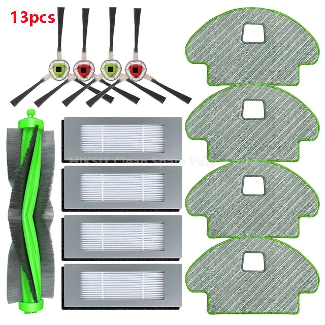 Main Brush Side Brush Hepa Filter Mop Cloth Accessories For iRobot Roomba Combo 111 / 113 R113840 Robot Vacuum Cleaner Parts