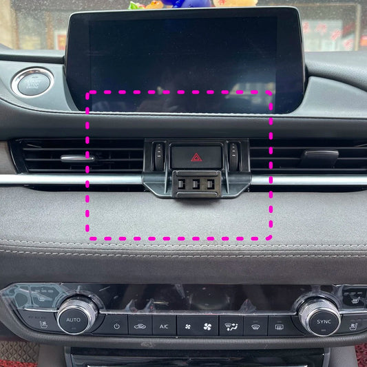 For Mazda 6 Atenza 2020 2021-2023 Magnetic Car Phone Holder Magnet Mount Wireless Charging Phone Stand Customized Bracket Base