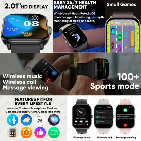 For Xiaomi Watch 5 Global Version Men Women HD AMOLED Screen Heart Rate Bluetooth Call GPS Track Waterproof Sports Smart Watch