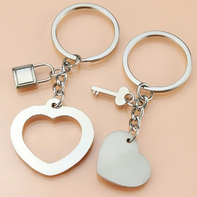 Love Couple Keychain Pendant Creative Valentine's Day Other Festivals Small Gift Keyrings Pendant