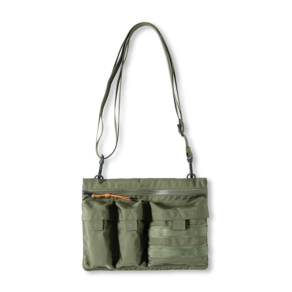 Maden Retro Multi-pocket Functional One-shoulder Postman Cross-body Bag Outdoor Waist Bag Side Shoulder for Men's Fashion