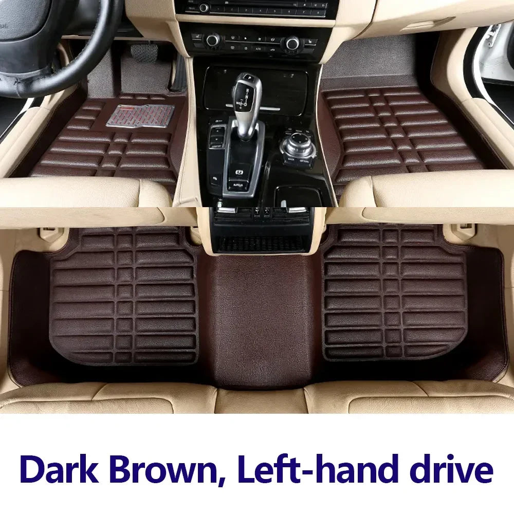 Car Floor Mat For Toyota RAV4 XA30 2006 2007 2008 2009 2010 2011 2012 Leather Pad Foot Carpet Left Hand Driver Cover Accessories