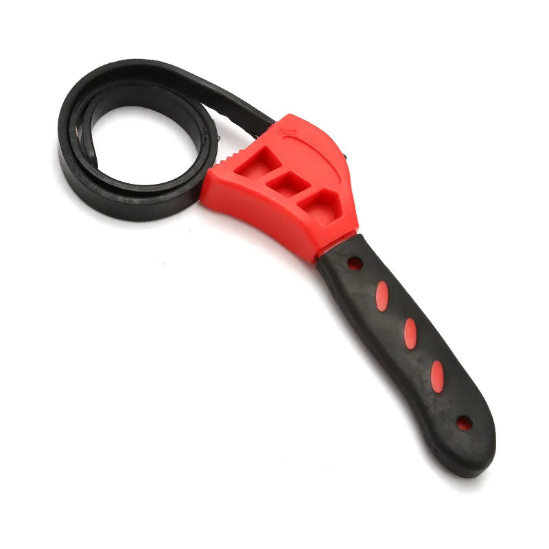 Belt Wrench Oil Filter Puller Strap Spanner Chain Wrench Strap Opener Adjustable Strap Opener Filter Disassembly Tool