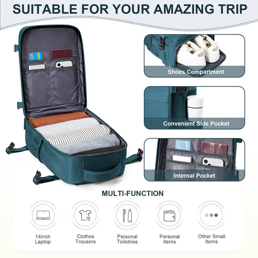 Women Men Hand Luggage Ryanair 40x20x25 Backpack Business Laptop Bag College Travel Backpack Waterproof Carry on Cabin Backpack