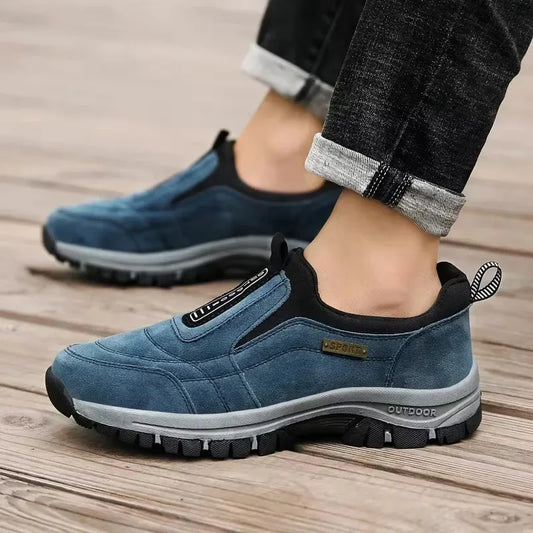 Large Size 50 Men's Outdoor Sneakers Spring Casual Breathable Leather Anti-skid Walking Shoe Hot Sale Footwear for women