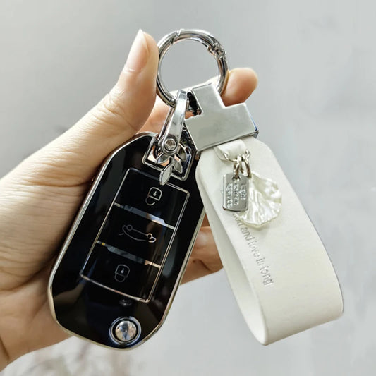 3 Button Flip TPU Car Key Case Cover for Peugeot 3008 208 308 508 408 2008 307 4008 for Citroen C4 C4L CACTUS C3 C6 C8 Key Shell