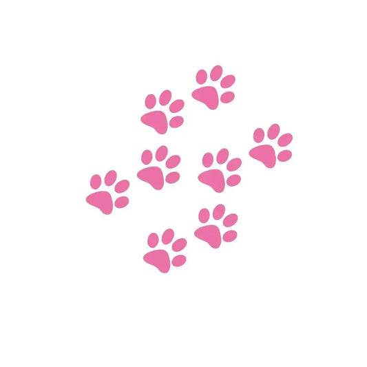 Car Sticker And Decals Paw 3D Animal Dog Cat Bear Foot Prints Footprint Decal Car Sticker Green Red Black White Pink Yellow Blue