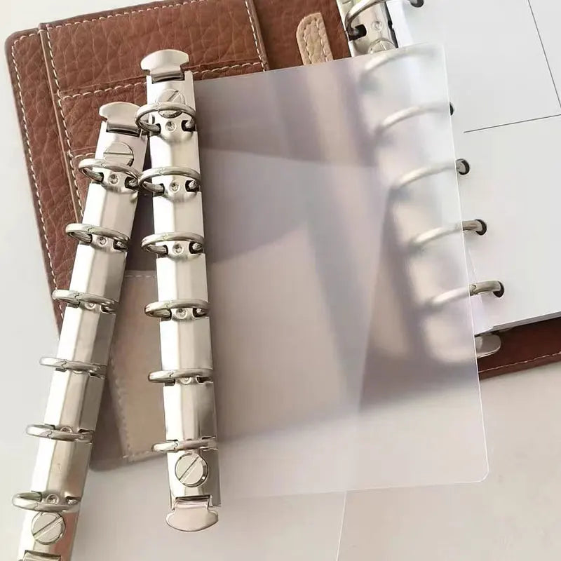 A6/A7/A8 Size Metal Spiral Rings Binder Clip Loose-Leaf Notebook DIY Scrapbook Planner Fill Paper Storage Folder Accessories