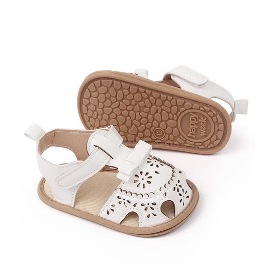 Infant Girl Sandales Toddler Summer Shoes Newborn Bebes Soft Rubber Sole Footwear for 1 Year Cute Bows Sandalen Baby Items Gifts