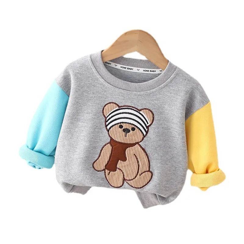 New Spring Autumn Baby Clothes For Girls Children Boy Fashion Cartoon Long Sleeve T-Shirt Toddler Casual Costume Kids Sportswear