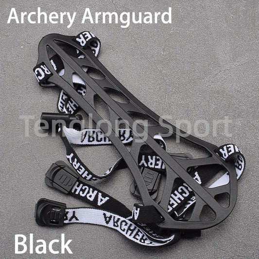 6.5in Archery Arm Guard Hard Plastic Arm Protection Forearm Safe Adjustable For Traditional Recurve Bow Sports Equipment 1pcs
