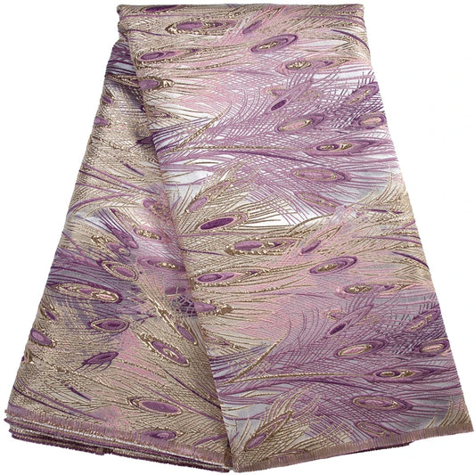 Kalume Latest French Jacquard Tulle Lace Fabric 2024 Best African Brocade Lace Fabric for Women Midi Party Prom Dresses F3327