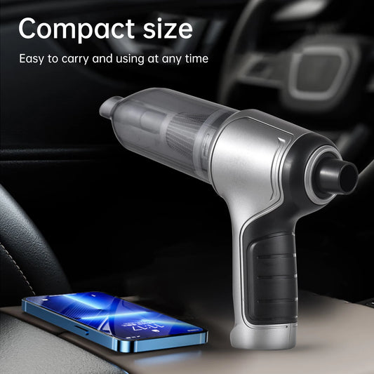 Handheld Car Vacuum Handheld Cordless Cleaner Portable Mini Air Duster & Hand Pump With 19000Pa Strong Suction USB Charge