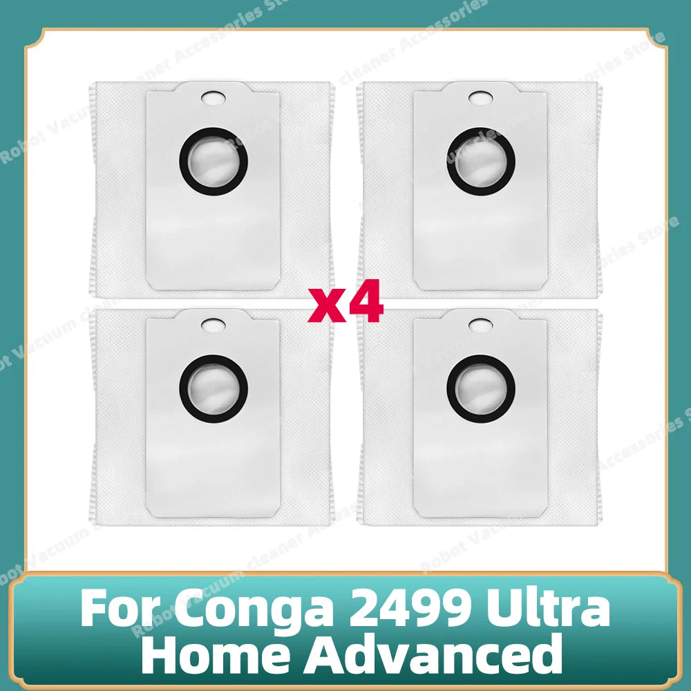 Fit For Conga 2499 Ultra Home Advanced Titanium / Atvel SmartGyro R80 Base Main Side Brush Filter Mop Cloth Dust Bag Parts
