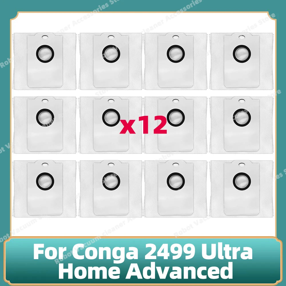Fit For Conga 2499 Ultra Home Advanced Titanium / Atvel SmartGyro R80 Base Main Side Brush Filter Mop Cloth Dust Bag Parts