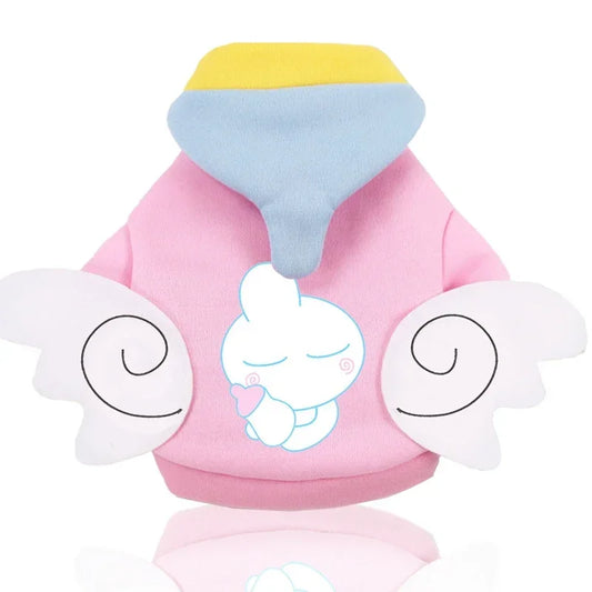 Rabbit Transformation Dress Up Clothes Sports Wind Bunny Outing Clothes Autumn And Winter Ttwo-legged Sweater Small Pet Supplies