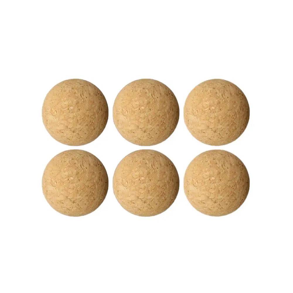 1/6Pcs 36mm Table Football Cork Solid Wood Foosball Table Soccer Ball Fussball Football Machine Replacement Accessories