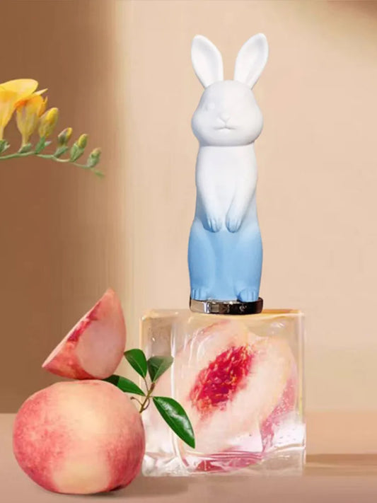 Rabbit Black Lip Balm Gloss Not Dryness Peach Transparent Lip Tint Moisturizing Lips Makeup Base Children's Lipsticks For Girl