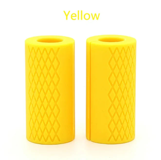 10CM/12.7CM Silicone Handle Silicone Dumbbell Grip Silicone Kettlebell Barbell Grip Non-slip Protection Mesh Grip Rubber Handle