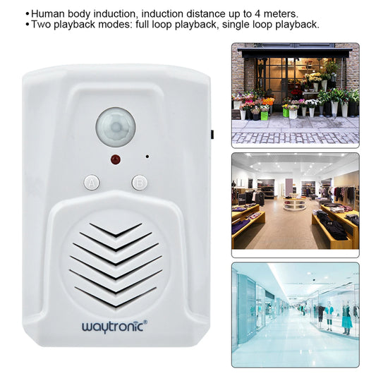 Doorbell Alarm MP3 Doorbell Sensor Doorbell USB/Battery Powered Motion Sensor Alarm MP3 Audio Player Infrared Induction Doorbell