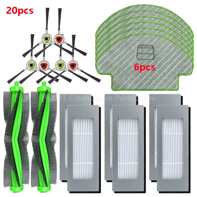 Main Brush Side Brush Hepa Filter Mop Cloth Accessories For iRobot Roomba Combo 111 / 113 R113840 Robot Vacuum Cleaner Parts