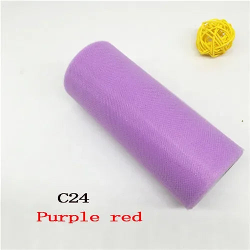 Tulle Roll Width15cm 25Yards Wedding Decoration Roll Spool DIY Fabric Decorative Crafts Christmas Kids Queen Skirts