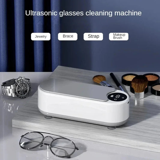 Household Cleaning Machine Digital Display Vibration Cleaning Machine for Ring Glasses Makeup Brush Jewelry Cleaning Machine