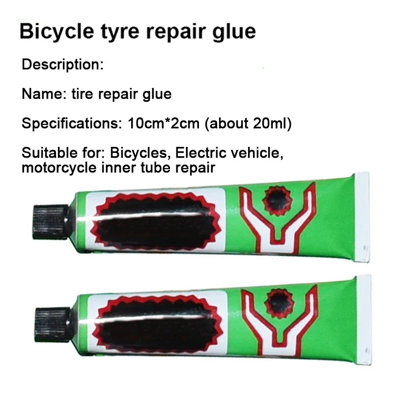 Motorcycle Bicycle Tire Repairing Glue Inner Tube Tire Repair Glues Single Cold Repair Glue Motorcycle Bicycle Car Repair Tool