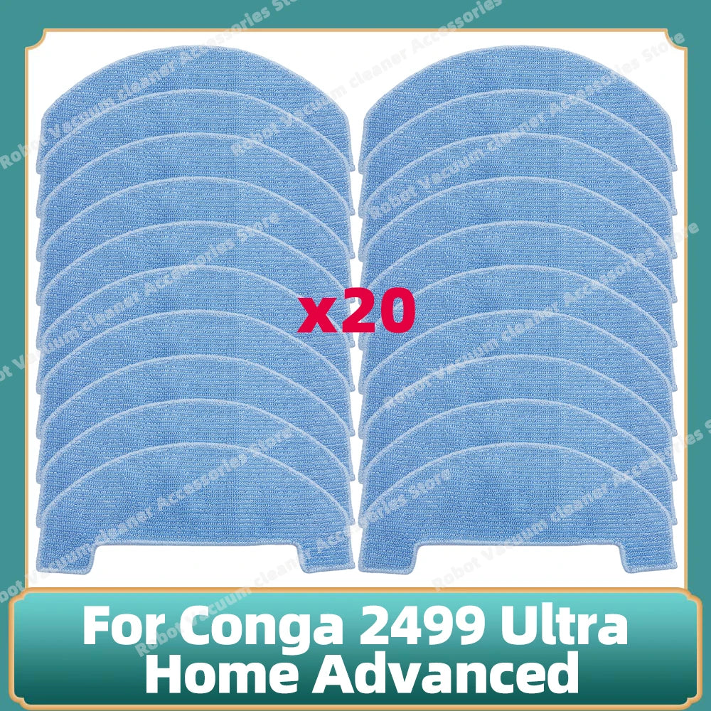 Fit For Conga 2499 Ultra Home Advanced Titanium / Atvel SmartGyro R80 Base Main Side Brush Filter Mop Cloth Dust Bag Parts