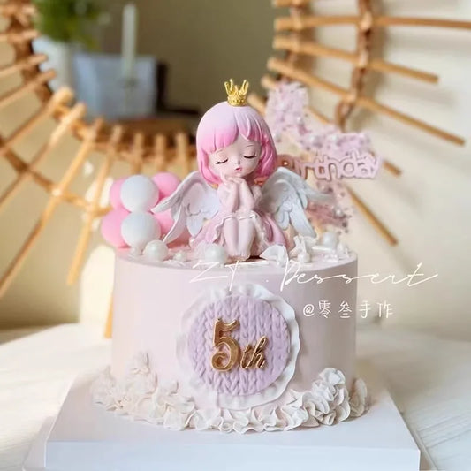 Princess Cake Topper Girl Happy Birthday Party Supplies Kids Happy 1st Birthday Cake Decorations Girl's 16th Party Gifts