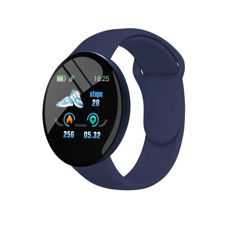 New D18 Smart Watch Heart Rate Monitor Men's Women's Smartwatch Round Fitness Digital Watches for Men Women Band Bracelet PK B41