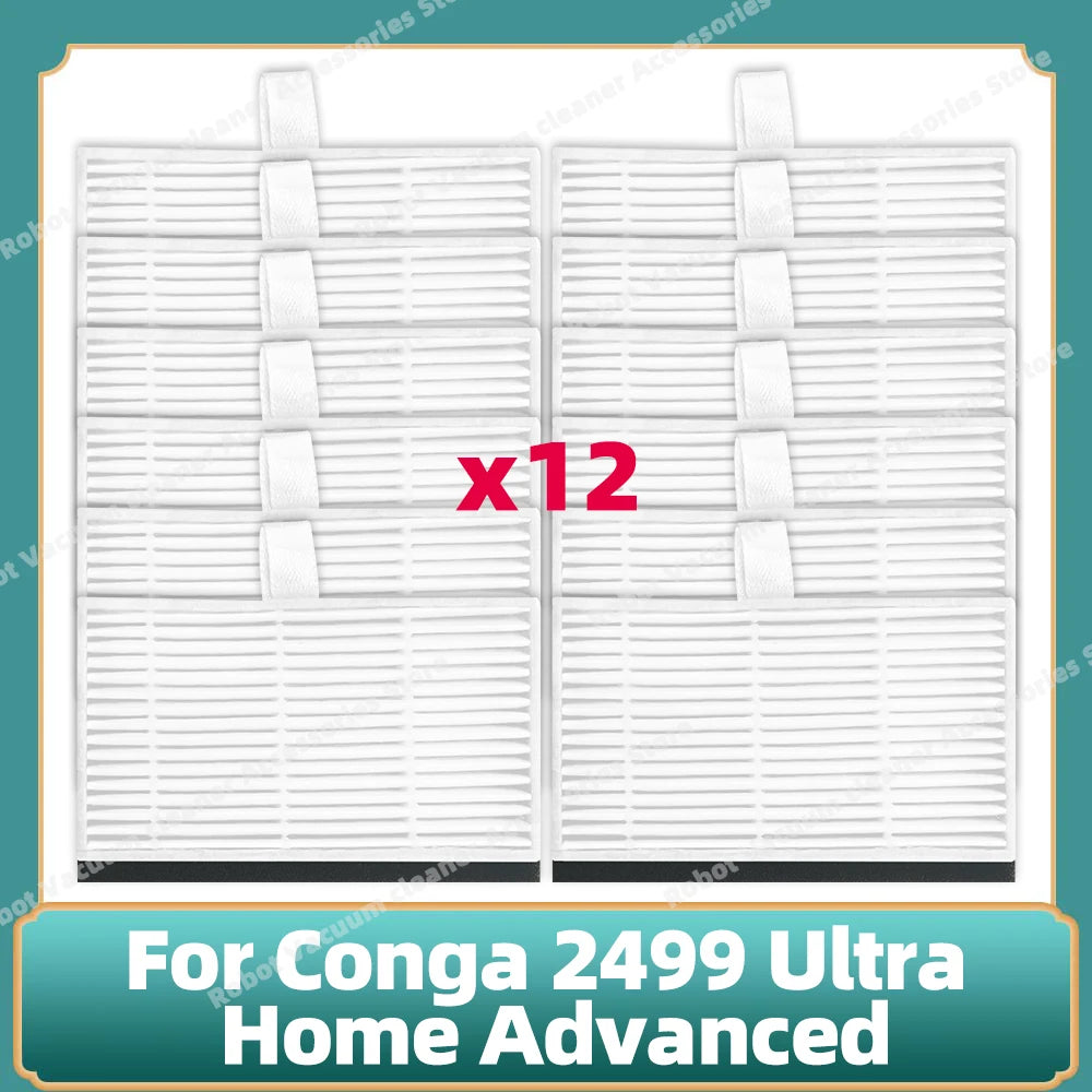 Fit For Conga 2499 Ultra Home Advanced Titanium / Atvel SmartGyro R80 Base Main Side Brush Filter Mop Cloth Dust Bag Parts