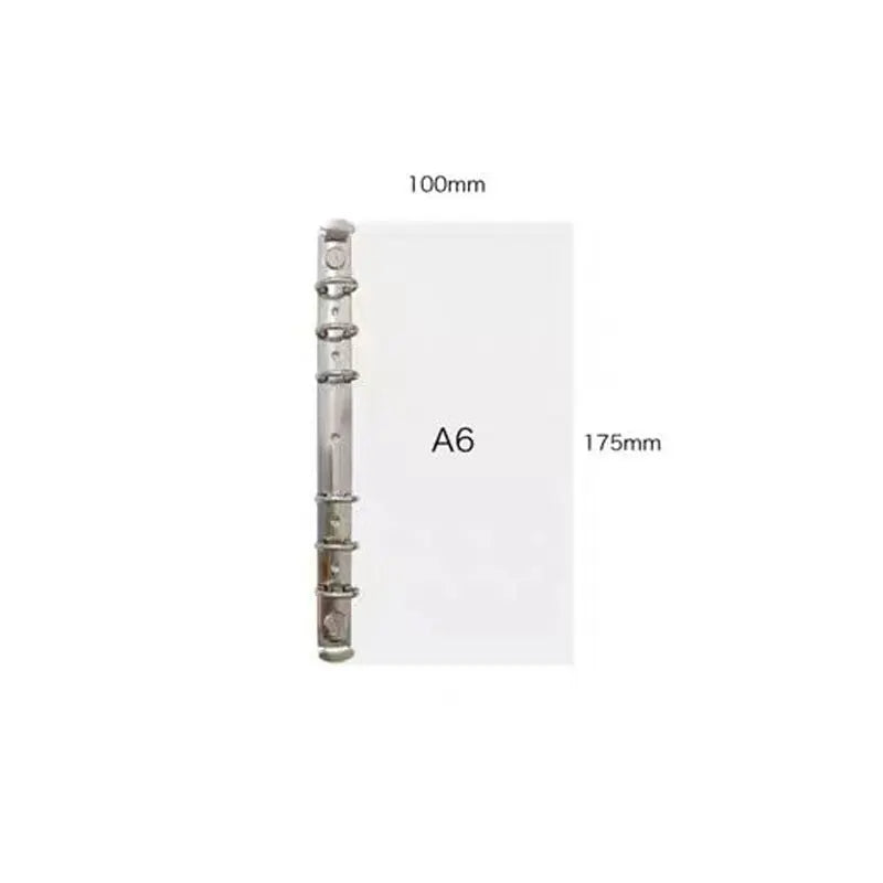 A6/A7/A8 Size Metal Spiral Rings Binder Clip Loose-Leaf Notebook DIY Scrapbook Planner Fill Paper Storage Folder Accessories
