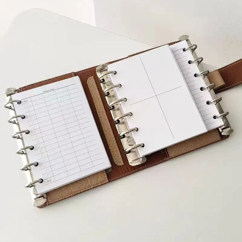 A6/A7/A8 Size Metal Spiral Rings Binder Clip Loose-Leaf Notebook DIY Scrapbook Planner Fill Paper Storage Folder Accessories