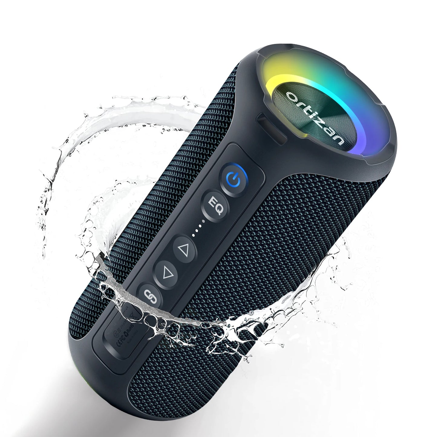 Ortizan Wireless Bluetooth Speaker with 40W HD Sound and Bass, IPX7 Waterproof,30H Playtime, Bluetooth 5.3, Handsfree, TF/AUX in