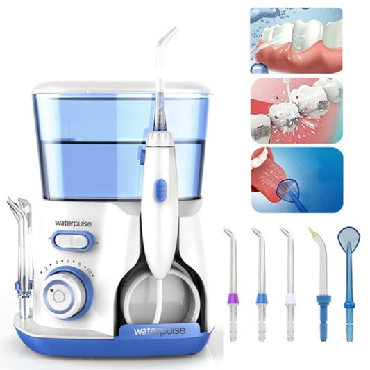 Waterpulse V300G Oral Irrigator 5pcs Tips Dental Water Flosser Electric Cleaner 800ml Oral Hygiene Dental Flosser For Oral Care