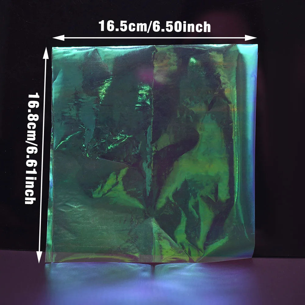 MNFT 2PCS Plastic Rainbow Fish Skin For Fly Tying Streamer Fly Tying Material