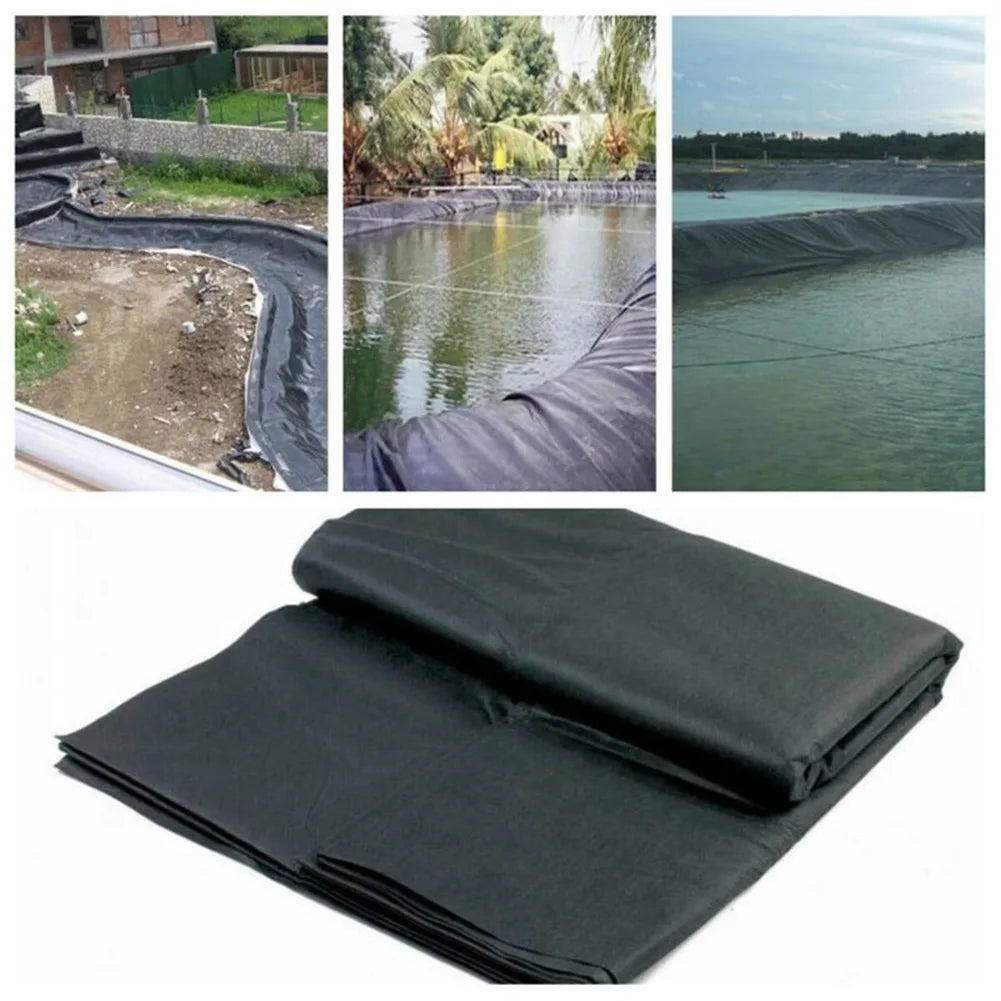 Fish Pond Liner Pond Membrane Reinforced Waterproof Clearance Flexible Garden Landscaping Liner Cloth PE Membrane