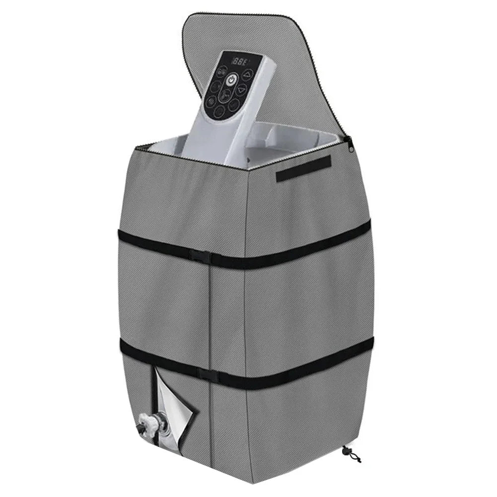 1pcs Water Heater Pump Cover 43x38x54cm 420D Silver Coated Inflatable Spa Water Heater Pump Cover Bathtub Insulation Pump Cover