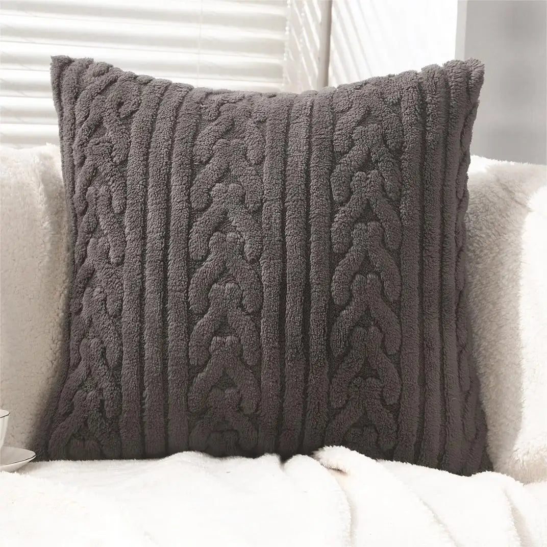Super Soft Plush Pillow Cover Winter Throw Cushion Cover for Sofa and Bedside, Living Room Nordic Decorations Pillowcase