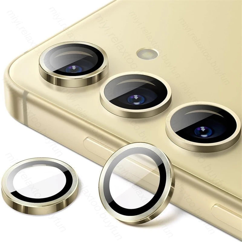 Back Camera Glass For Samsung A55 5G 9D Camera Protective Glass Samung Sumsung A 55 35 25 15 2024 Rear Matel Lens Protector Ring