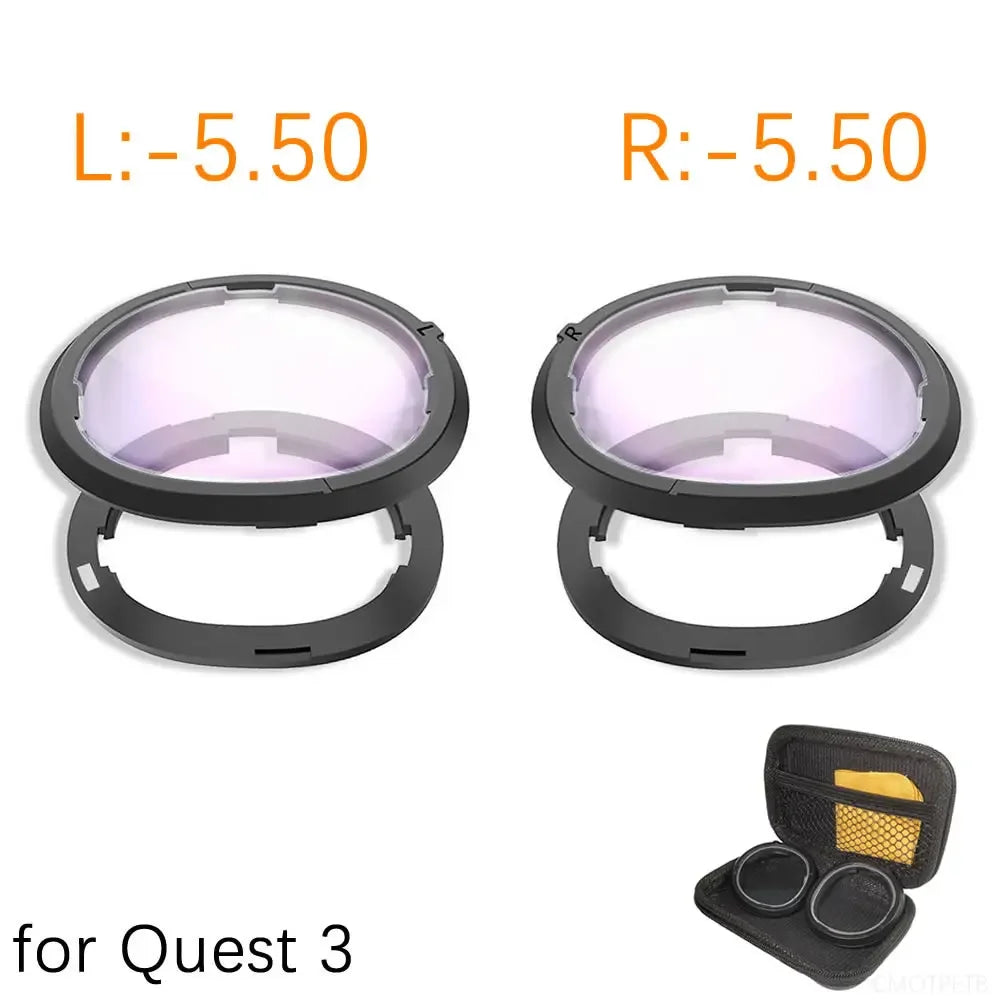 Magnetic Eyeglass Frame for Quest 3 Prescription Lenses Anti Blue Myopia Lens VR Glasses Optics Lens Replacement Accessories