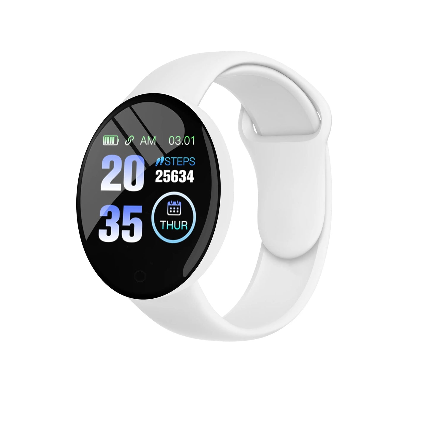 New D18 Smart Watch Heart Rate Monitor Men's Women's Smartwatch Round Fitness Digital Watches for Men Women Band Bracelet PK B41