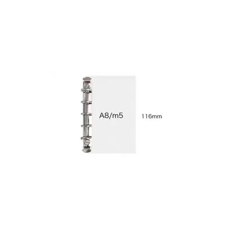A6/A7/A8 Size Metal Spiral Rings Binder Clip Loose-Leaf Notebook DIY Scrapbook Planner Fill Paper Storage Folder Accessories