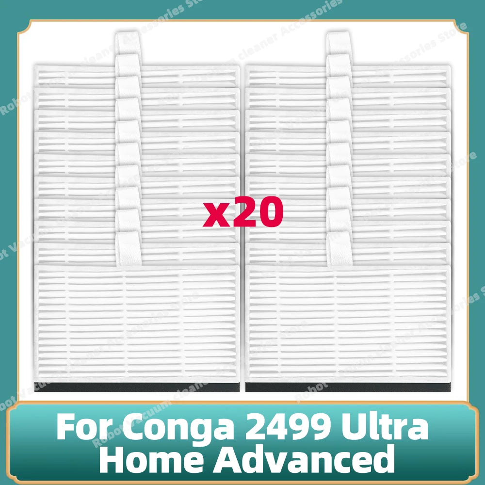 Fit For Conga 2499 Ultra Home Advanced Titanium / Atvel SmartGyro R80 Base Main Side Brush Filter Mop Cloth Dust Bag Parts