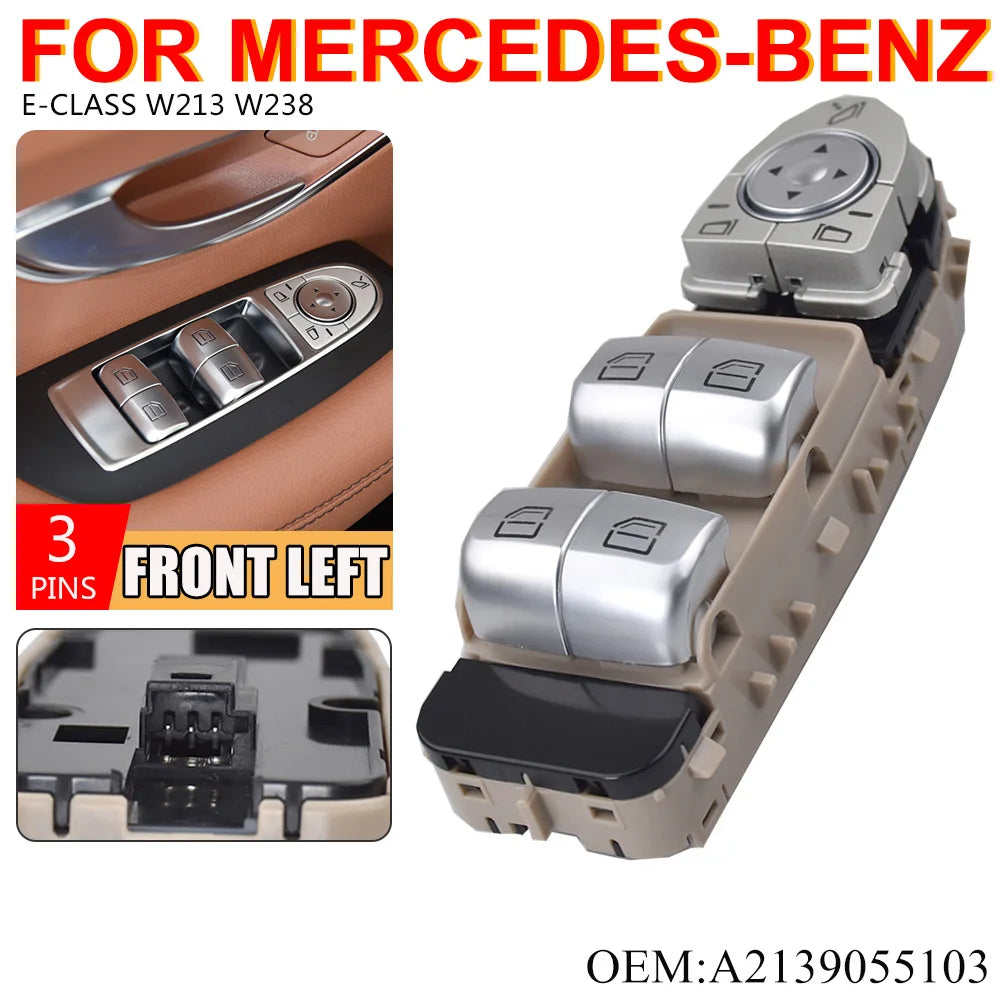 2139055103 A2139055103 Front Left Power Window Lift Switch Button For Mercedes Benz E 200 220 300 350 400 W213 W238 Car Parts