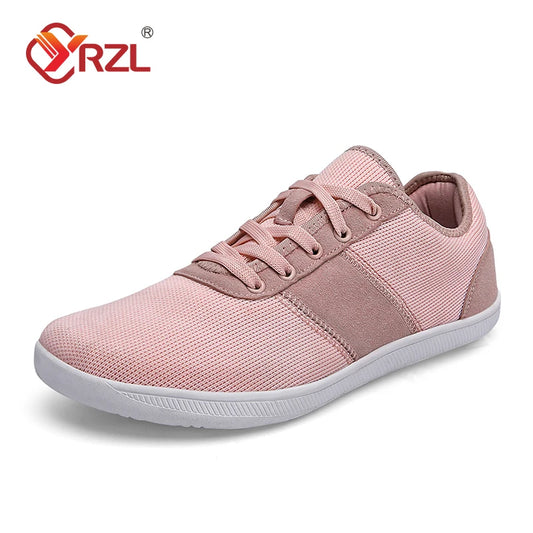 YRZL Unisex Wide Barefoot Shoes for Women Outdoor Men Trail Running Minimalist Lightweight and Breathable Walking Shoes