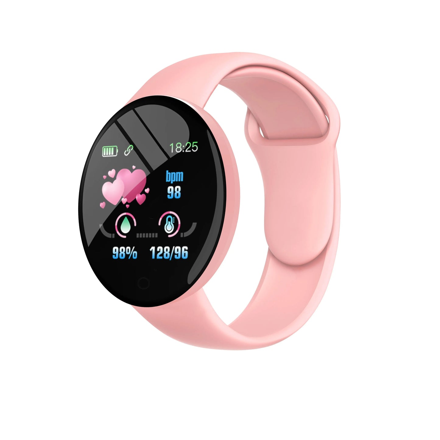 New D18 Smart Watch Heart Rate Monitor Men's Women's Smartwatch Round Fitness Digital Watches for Men Women Band Bracelet PK B41