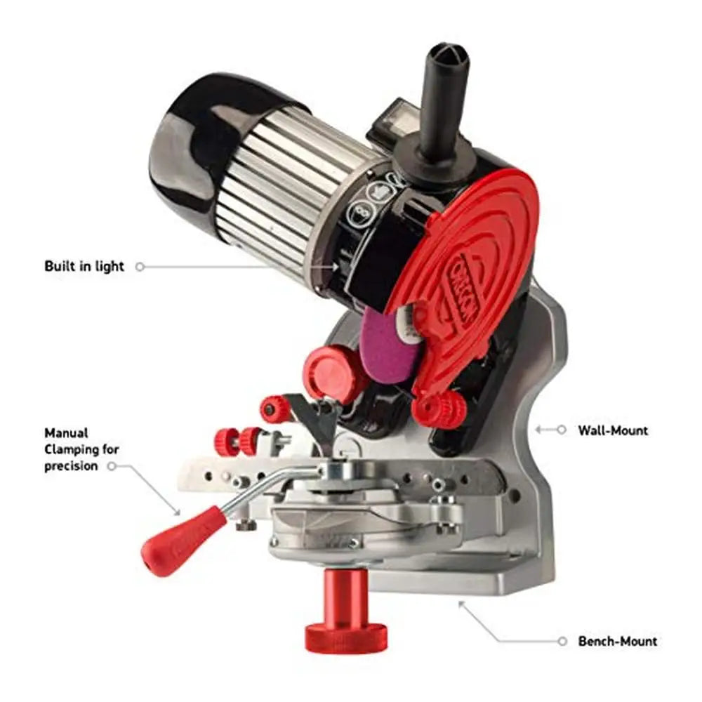 Compact Universal Chainsaw Chain Sharpener Field Kit Grinder Set 410-120 Stihl Husqvarna Sharpening Tool 5/32 3/16 7/32 Inch