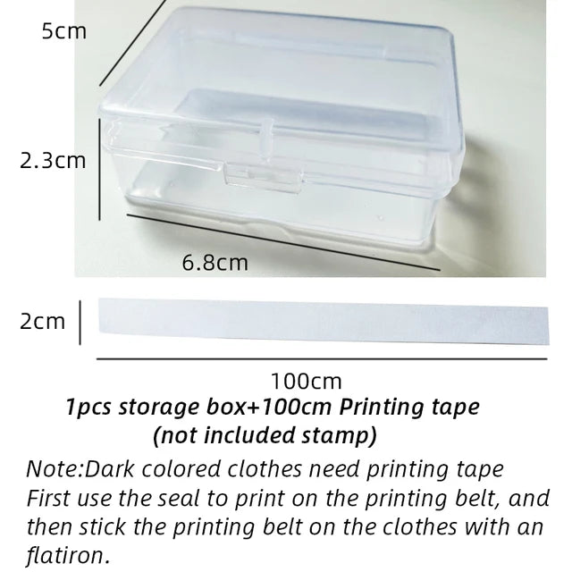 Customized Name Stamp Waterproof Toy Baby Student Clothes Chapter Wash not Faded Children's Seal Customized Stamp Gifts